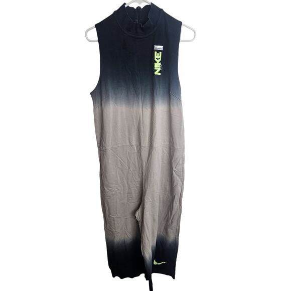 Nike Overalls Wide Leg Overalls Women XL Gray Ombre Overalls Jumpsuit Women - Picture 1 of 8